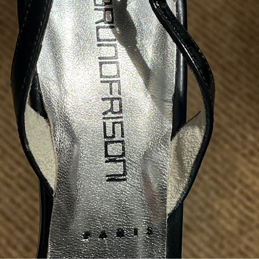 Bruno Frisoni Black Alice Bow Sling Sandals - Picture 7 of 8